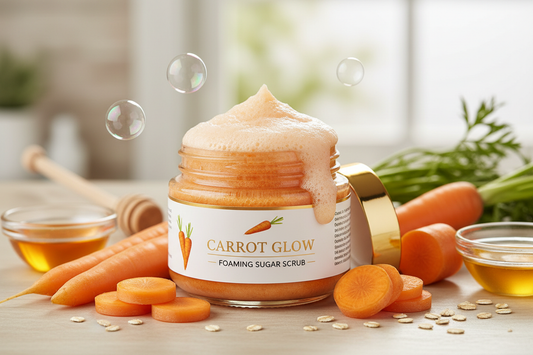 carotte foaming sugar scrub