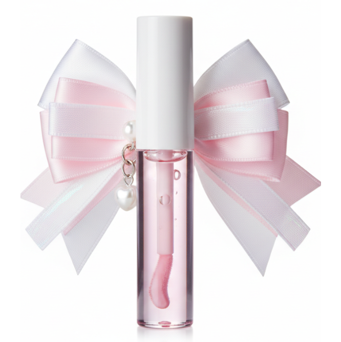 lip oil with keychain coquette without logo