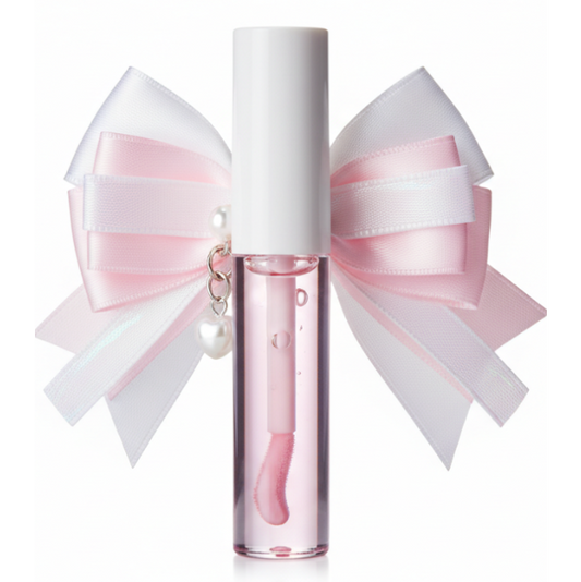 lip oil with keychain coquette without logo